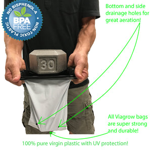 Viagrow Plastic Grow Bags (Case)
