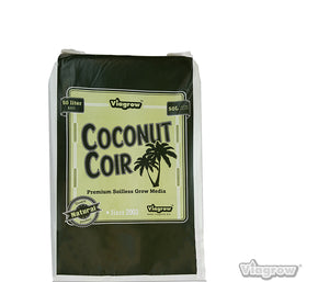 Viagrow 1.5CU. FT. (50L) Coconut Coir Soilless Grow Media Bag, Loose