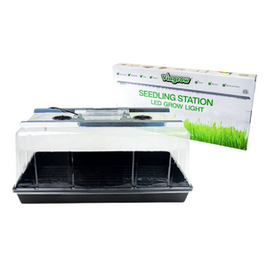 Viagrow Seedling Station Kit with LED Grow Light, Propagation Dome 4x Durable Propagation Tray