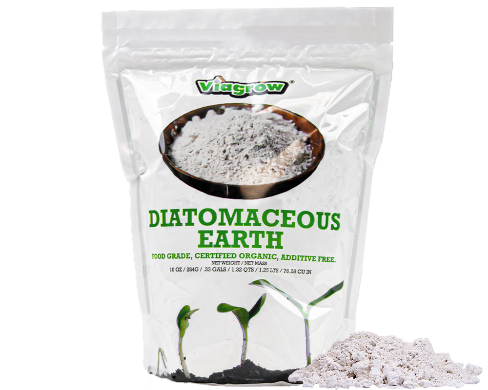 Viagrow grado alimenticio de tierra de diatomeas, bolsa de 10 oz