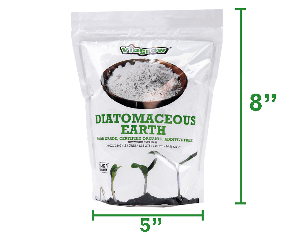 Viagrow grado alimenticio de tierra de diatomeas, bolsa de 10 oz