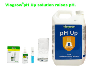 Viagrow 1 Gallon pH Up Liquid Nutrient Adjusting Solution - Base