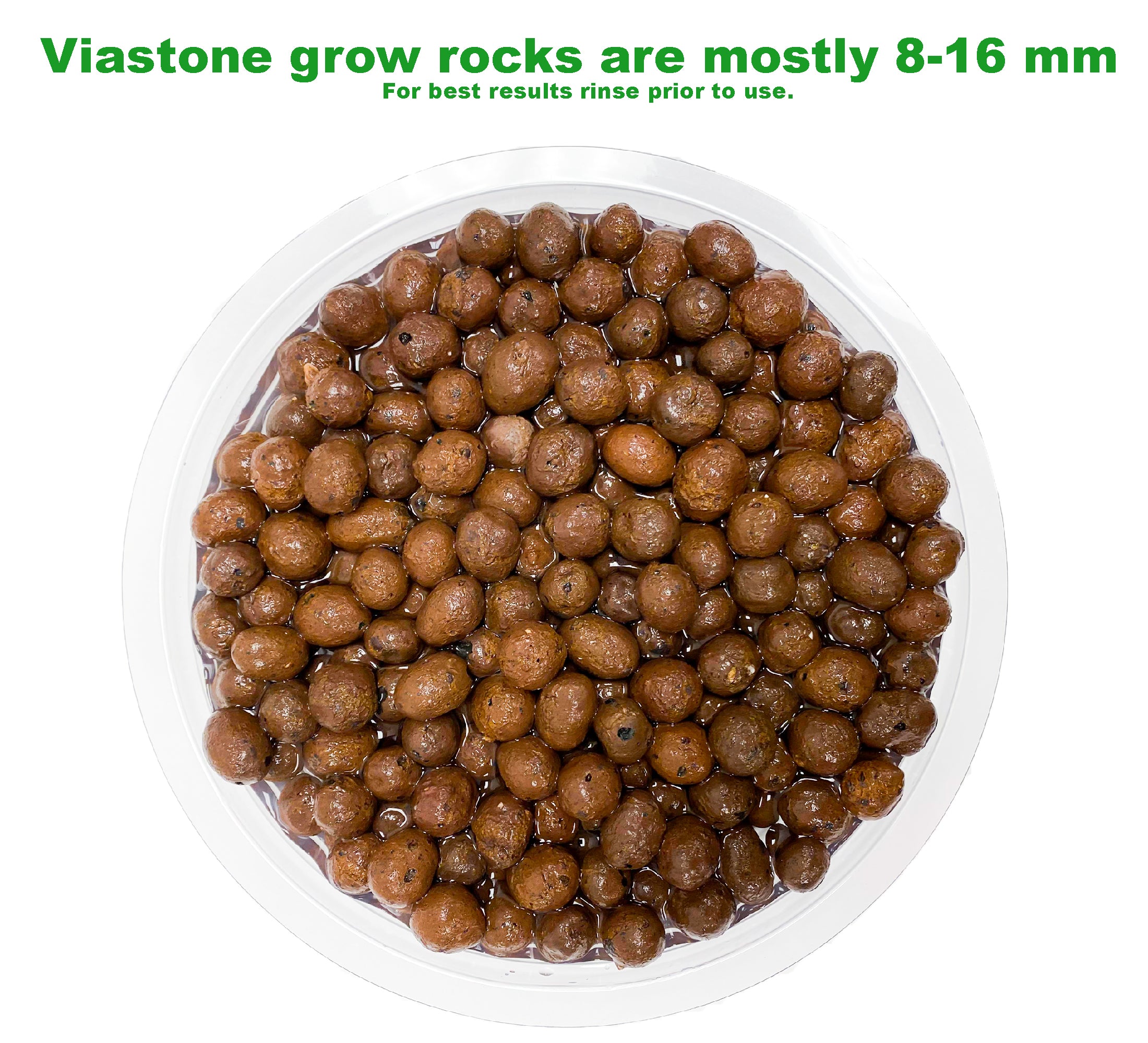 Viastone 2L Expanded Clay Rocks, Grow Rocks, Round